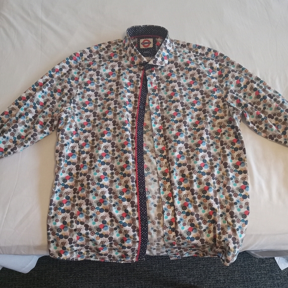 Jermyn and Bond Phycadelic Mod shirt. UK XL talored slim fit. Jermyn & Bond. - Picture 6 of 9